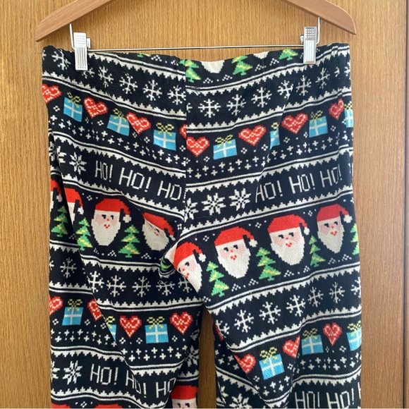 🟢 {3/$15} 🎄Christmas Ho Ho Ho Santa Pajama Pants - Size L - Picture 5 of 12